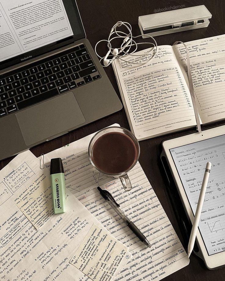 Student completing assignments
